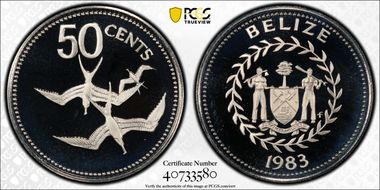 1983-FM 50C KM-87 Copper-Nickel PR69DCAM