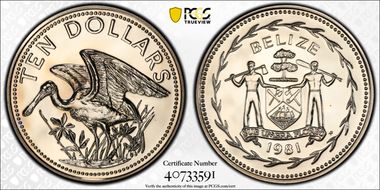 1981-FM $10 Spoonbill KM-65 PL68