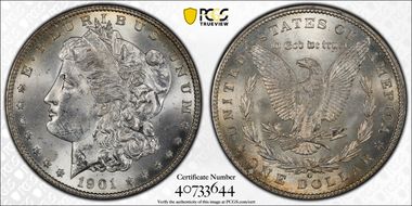 1901-O $1 MS62