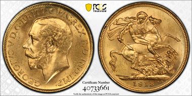 1918-S Sov S-4003 MS65+