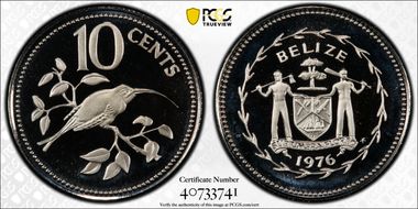 1976-FM 10C KM-48 Copper-Nickel PR69DCAM