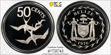 1976-FM 50C KM-50 Copper-Nickel PR69DCAM