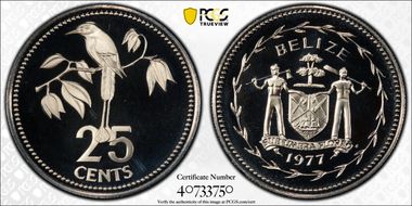 1977-FM 25C KM-49 Copper-Nickel PR69DCAM