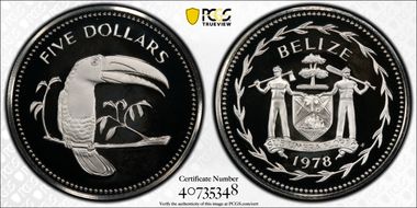 1978-FM $5 KM-44a Silver PR68DCAM