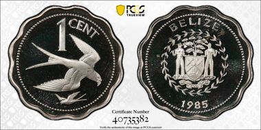 1985 1C KM-90a Silver PR69DCAM