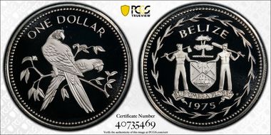 1975-FM $1 KM-43a Silver PR69DCAM