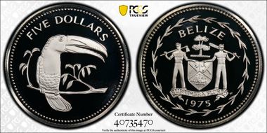 1975-FM $5 KM-44a Silver PR70DCAM