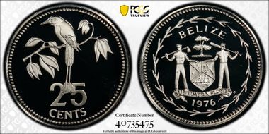 1976-FM 25C KM-49a Silver PR69DCAM