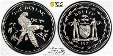 1977-FM $1 KM-43a Silver PR68DCAM