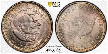 1951 50C Washington-Carver MS66