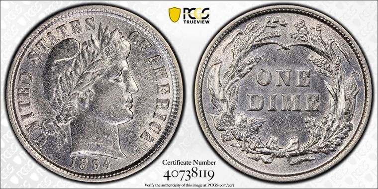 Cert 40738119 - Coin Image