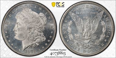 1878 8TF $1 VAM 2 Lines in LIB MS64