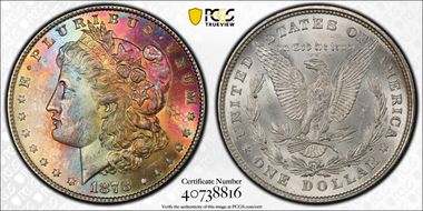 1878 8TF $1 VAM 16, Tripled Stars MS63