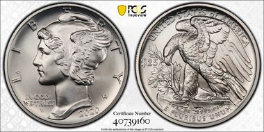 2020-W $25 Palladium First Strike SP70