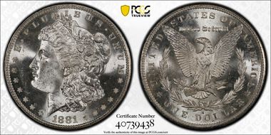 1881-S $1 MS65