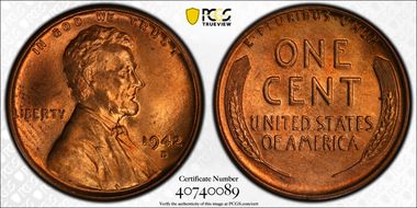 1942-D/D 1C RPM, FS-504 MS65RD