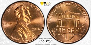 2014 1C Shield MS67+ RD