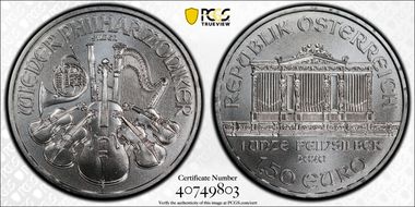 2020 € 1.50 Vienna Philharmonic MS68