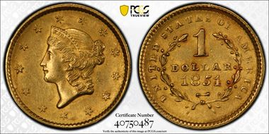 1851 G$1 MS61