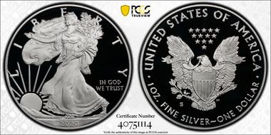 2020-S $1 Silver Eagle First Strike PR69DCAM
