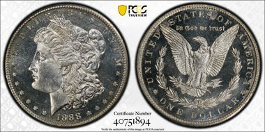 1888-S $1 MS64+ DMPL
