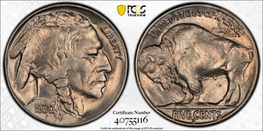 1930-S 5C MS65