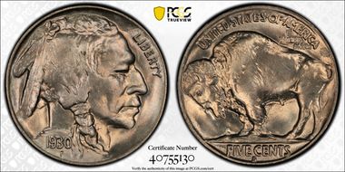 1930-S 5C MS65