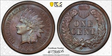 1889 1C PR65BN