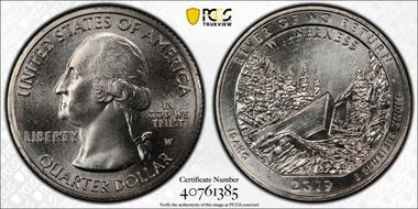 2019-W 25C Frank Church River of No Return NP MS67