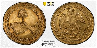 1831/0-Mo JM 1/2 Esc KM-378.5 AU58