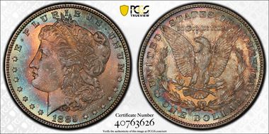 1885 $1 MS66
