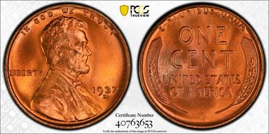 1937-D 1C MS67RD