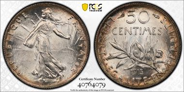 1915 50C Gad-420 F-190 MS66