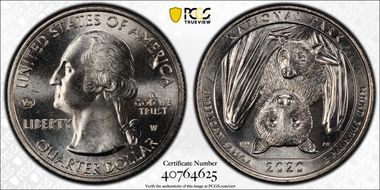 2020-W 25C American Samoa NP V75 MS66
