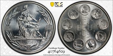 1980 Ecu X#34 Ecu First Ann. Ag PL68