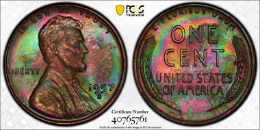 1957-D 1C MS64BN