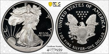 1995-W $1 Silver Eagle PR69DCAM