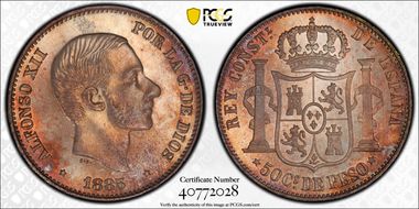 1885 50C KM-150  Ag MS65