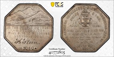 1901 Lesher $ HK-1020 H Stein AU50