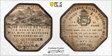 1901 Lesher $ HK-797 W.C. Alexander MS61