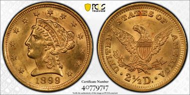 1899 $2.50 MS63