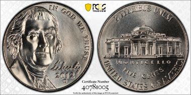2012-D 5C MS67+ FS