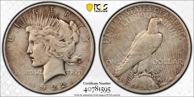 1922 $1 VF25