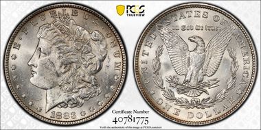 1883 $1 MS62