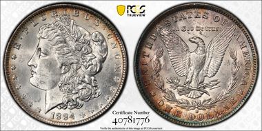1884-O $1 MS62