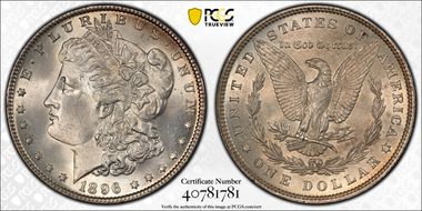 1896 $1 MS63