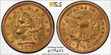 1873 $2.50 Closed 3 AU58