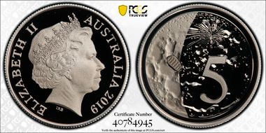 2019 5C 50th Ann. Moon Landing PR70DCAM