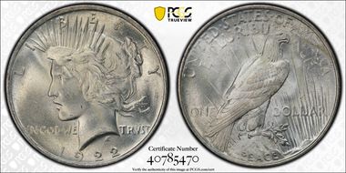 1922 $1 MS65