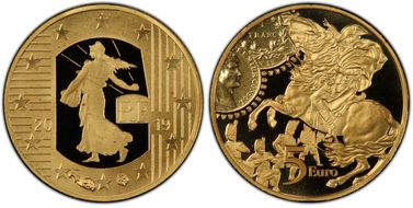 2019 € 5 Le Franc Germinal PR69DCAM